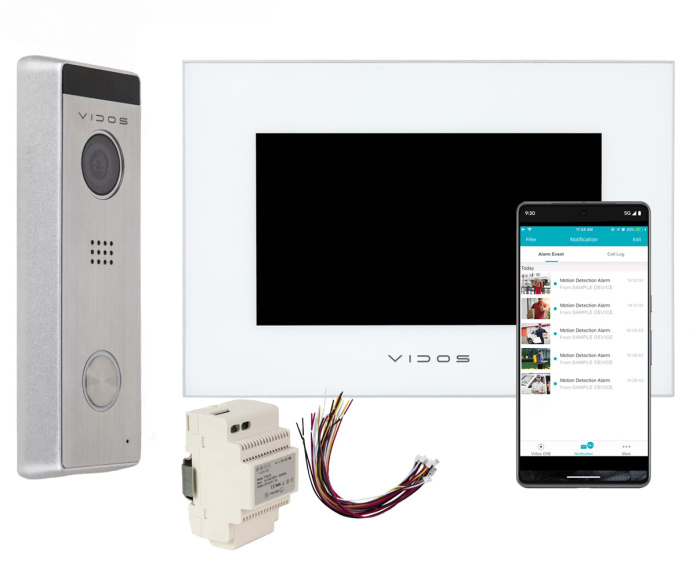 Wideodomofon Vidos S10 i monitorem M10W-X WiFi